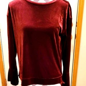 NWT Worthington long sleeve wine color sz small petite.